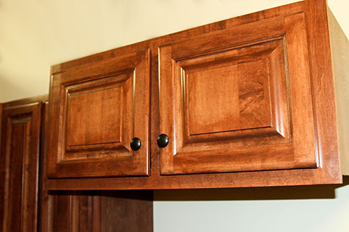 MTE mills quality cabinets, vanities, trim, molding and paneling Dark Stained Cabinets
