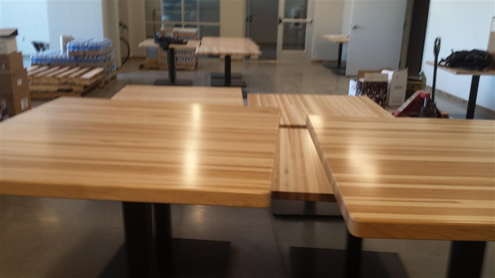 Custom wood table from MTE Millwork